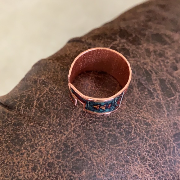 Native American Sun Kachina Art Ring - Picture 10 of 10